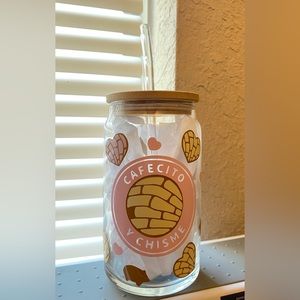 Chisme y Cafecito 16oz Glass Can